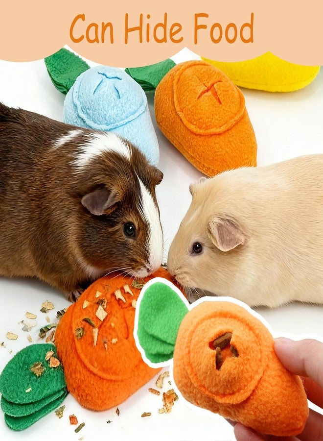 FALESHOS 3Pcs Guinea Pig Toys, Washable Guinea Pig Slow Feeder Treat Dispenser Toy, Boredom Relief and Foraging Fun(Yellow, Orange, Blue) - Image 5